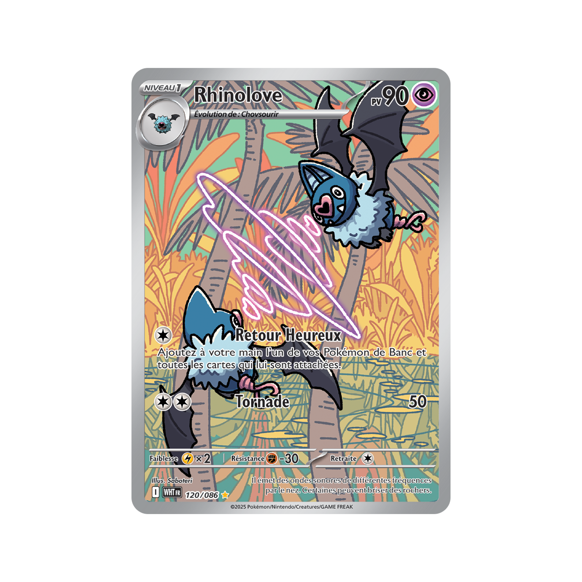 Item Rhinolove - Illustration Rare 120/86 - Ecarlate et Violet 10.5 Flamme Blanche