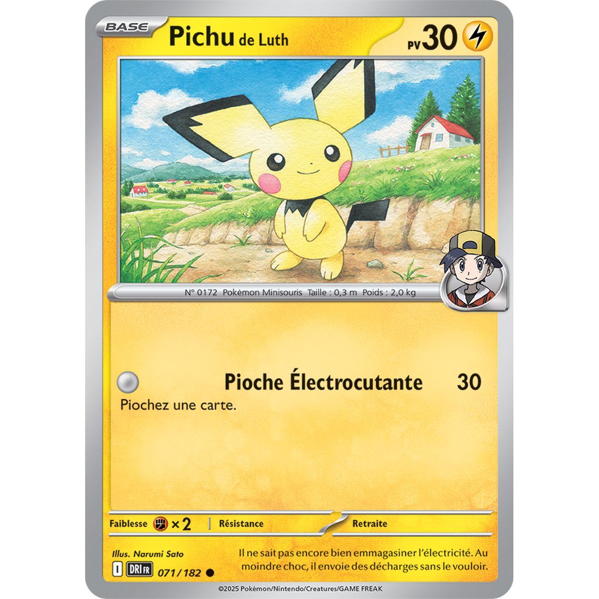 Item Pichu de Luth - Commune 71/182 - Ecarlate et Violet 10 Rivalités Destinées