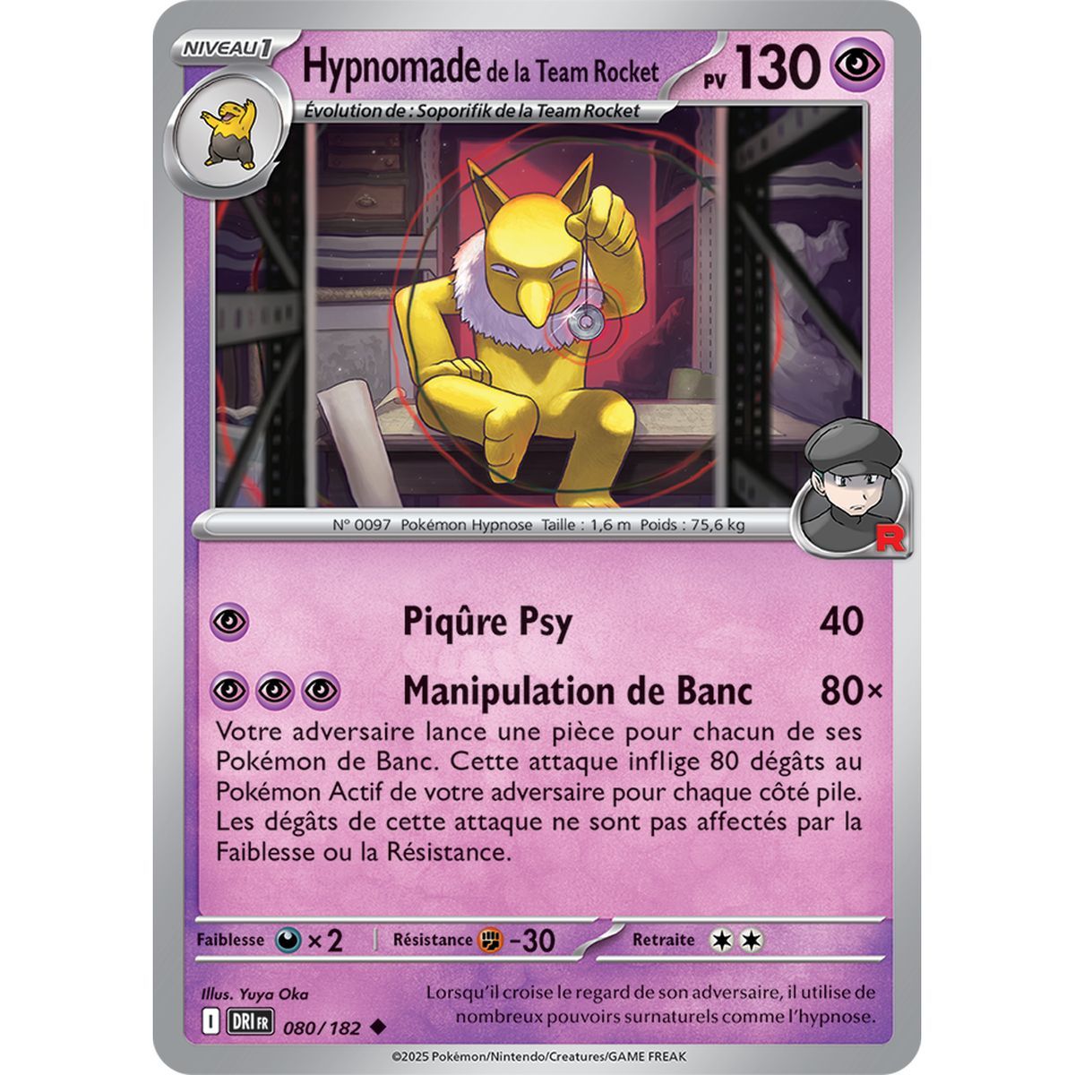 Item Hypnomade de la Team Rocket - Peu Commune 80/182 - Ecarlate et Violet 10 Rivalités Destinées