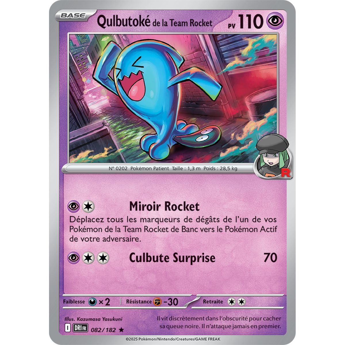 Qulbutoké de la Team Rocket - Reverse 82/182 - Ecarlate et Violet 10 Rivalités Destinées