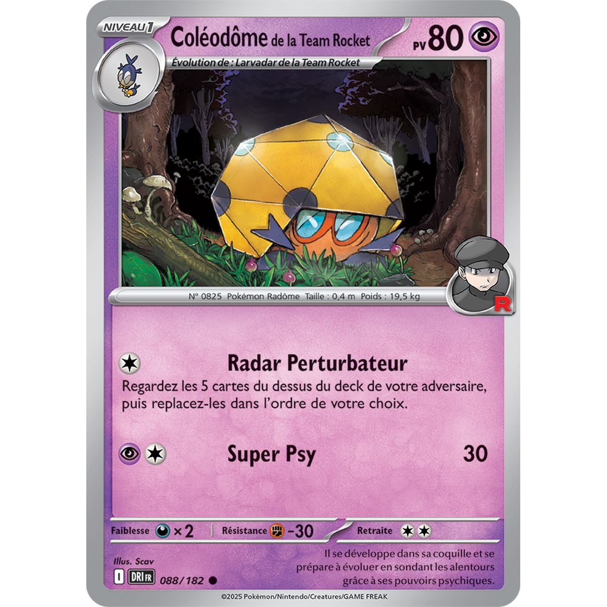 Item Coléodôme de la Team Rocket - Commune 88/182 - Ecarlate et Violet 10 Rivalités Destinées