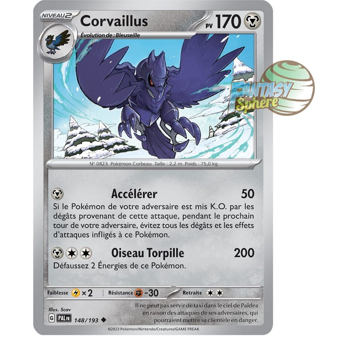 Item Corvaillus - Peu Commune 148/193 - Ecarlate et Violet Evolution à Paldea