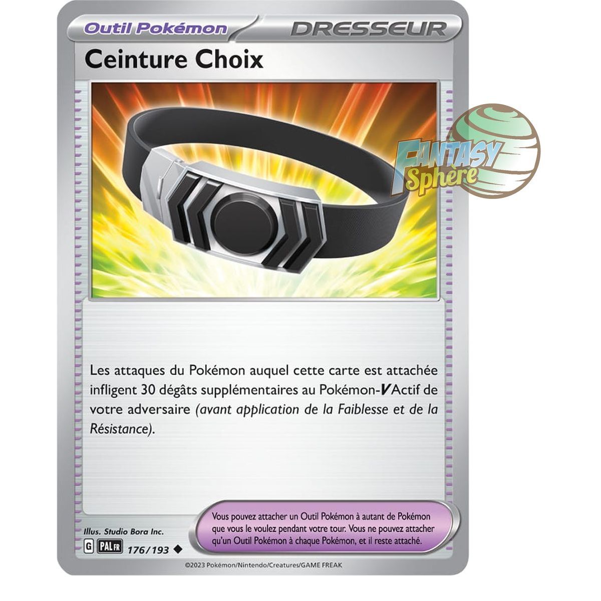 Item Ceinture Choix - Peu Commune 176/193 - Ecarlate et Violet Evolution à Paldea