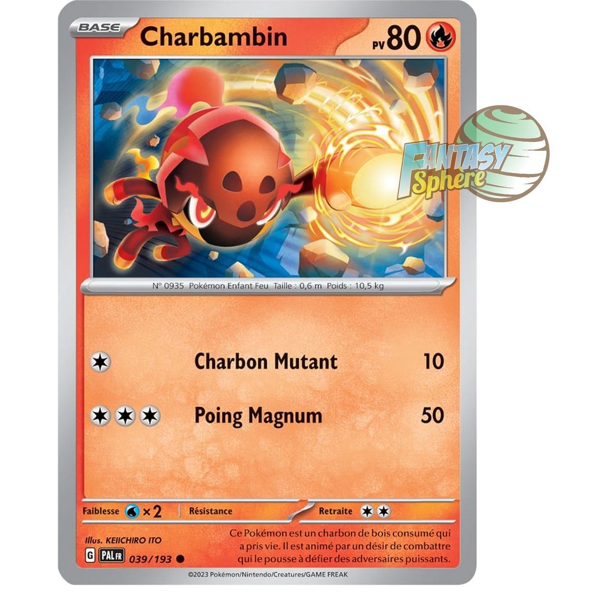 Item Charbambin - Commune 39/193 - Ecarlate et Violet Evolution à Paldea