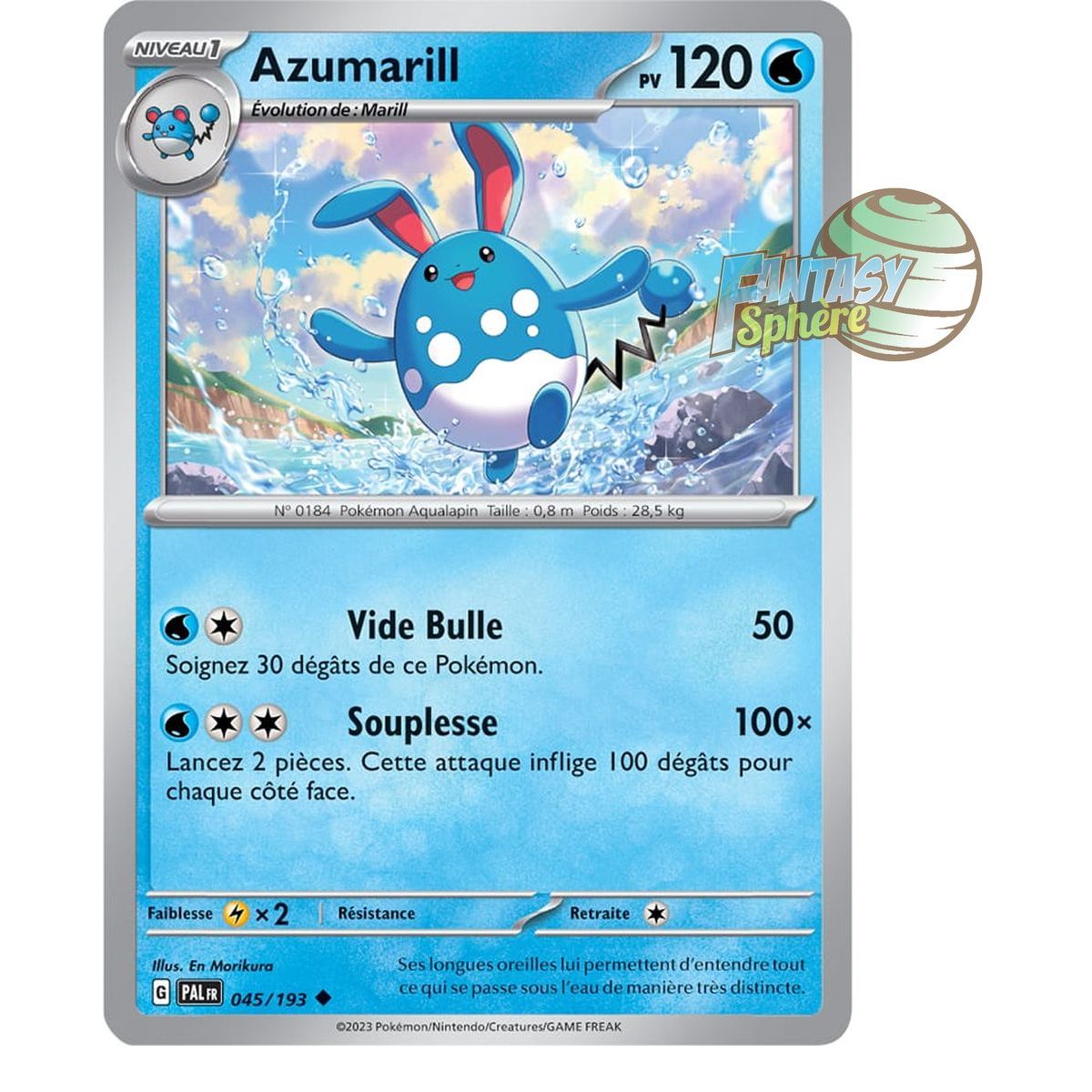 Azumarill - Peu Commune 45/193 - Ecarlate et Violet Evolution à Paldea