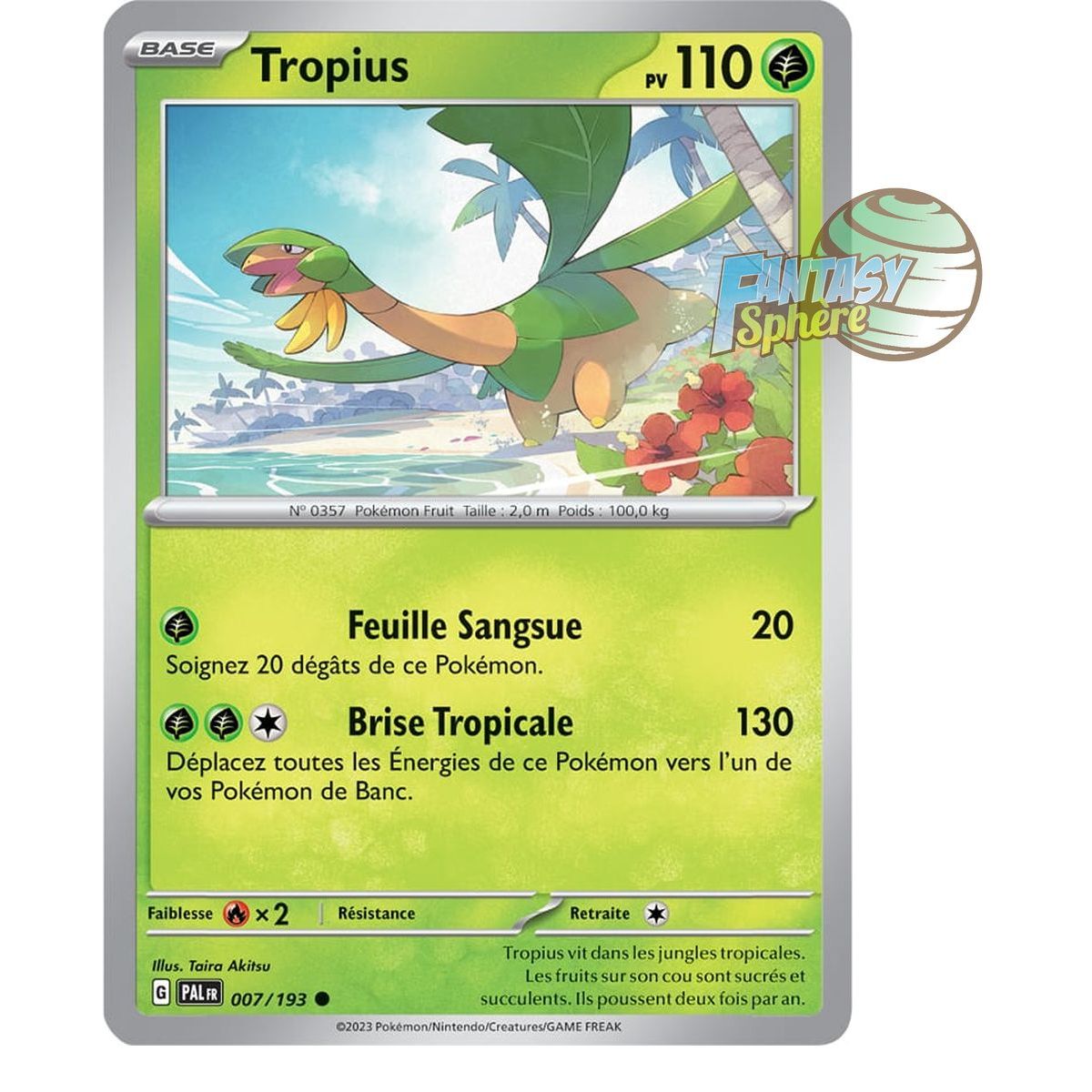 Item Tropius - Commune 7/193 - Ecarlate et Violet Evolution à Paldea