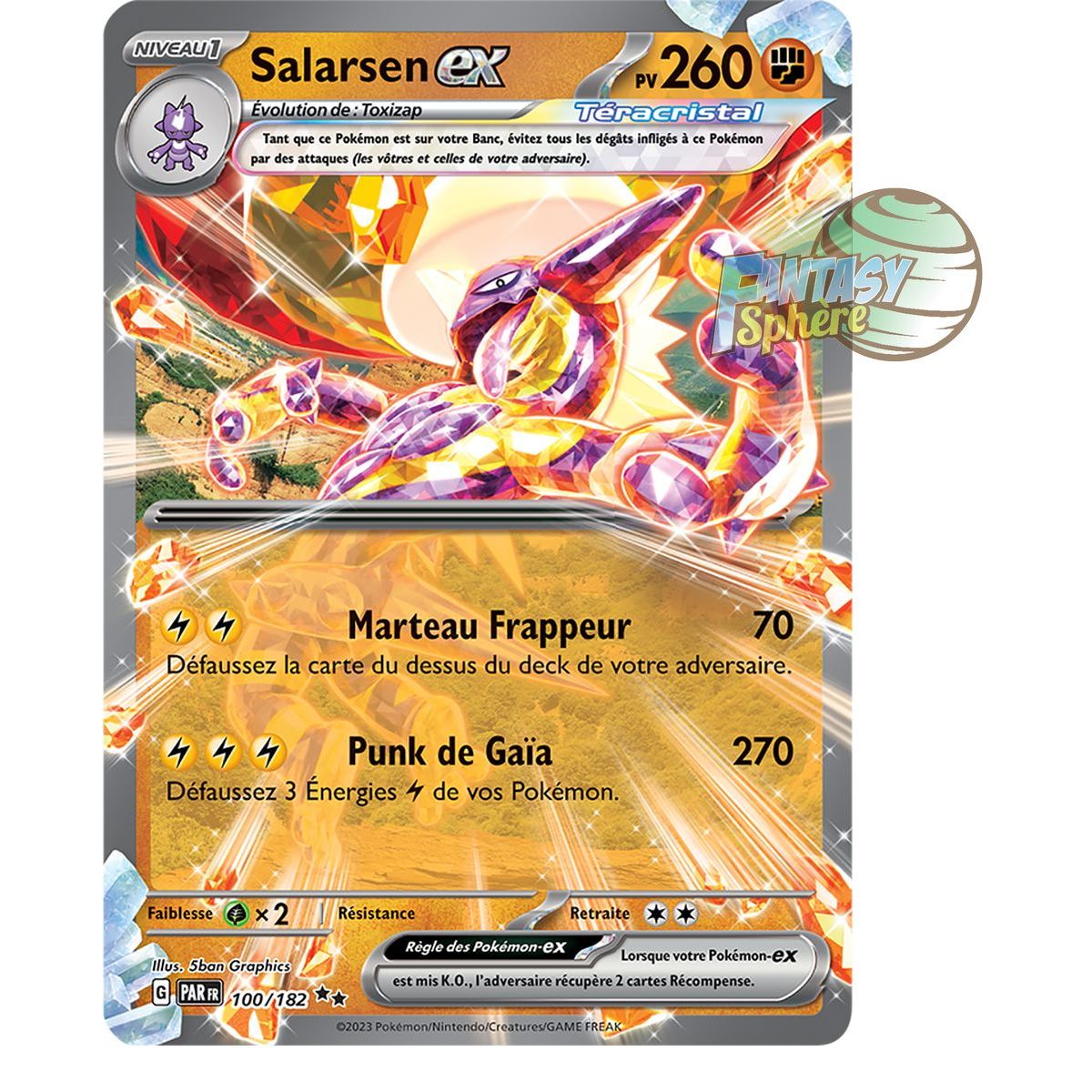 Salarsen EX - Double Rare 100/182 - Ecarlate et Violet Faille Paradoxe