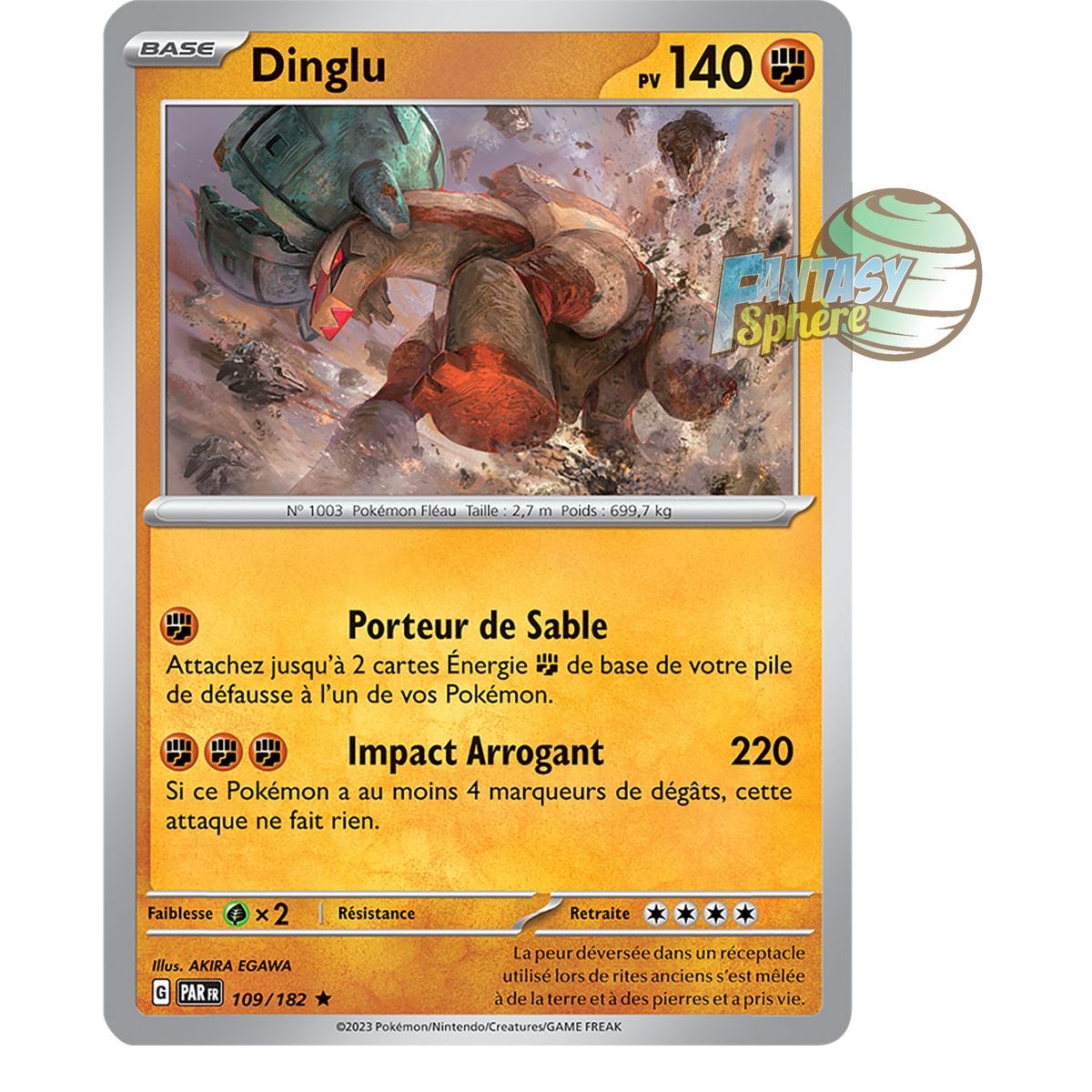 Dinglu - Holo Rare 109/182 - Ecarlate et Violet Faille Paradoxe