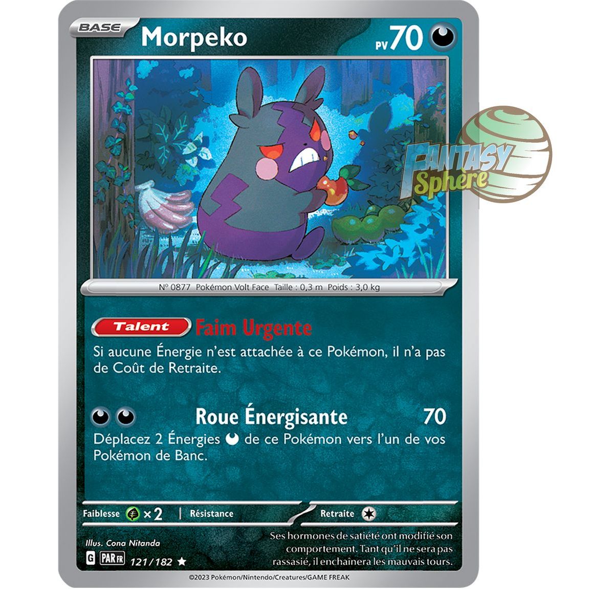 Morpeko - Holo Rare 121/182 - Ecarlate et Violet Faille Paradoxe