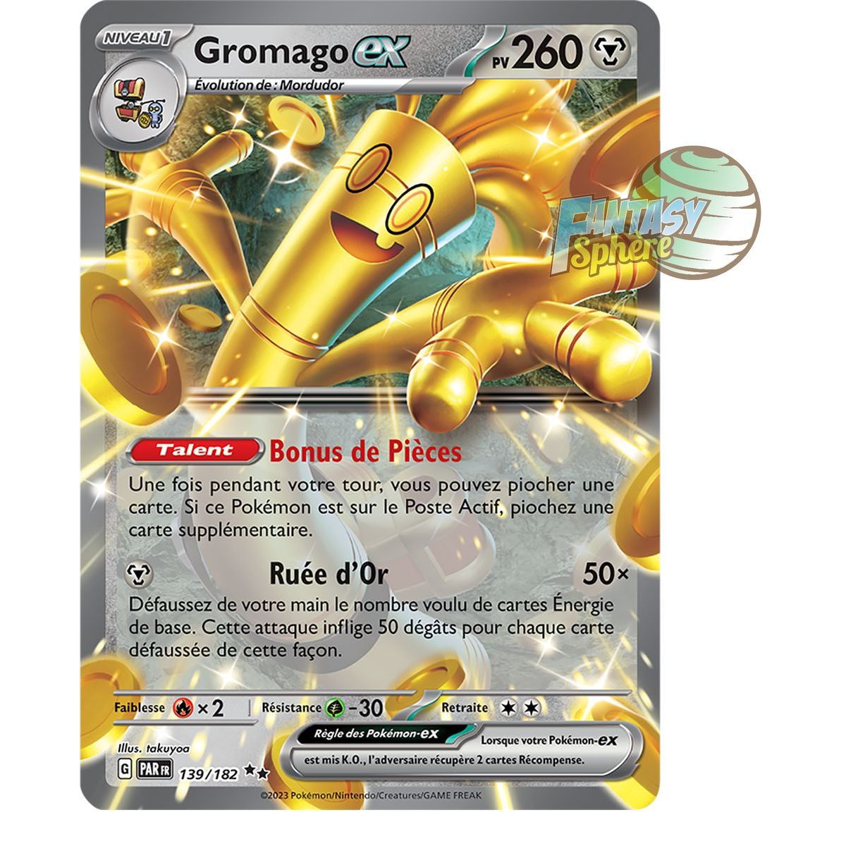 Gromago EX - Double Rare 139/182 - Ecarlate et Violet Faille Paradoxe