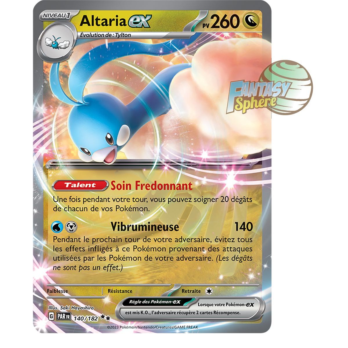 Altaria EX - Double Rare 140/182 - Ecarlate et Violet Faille Paradoxe