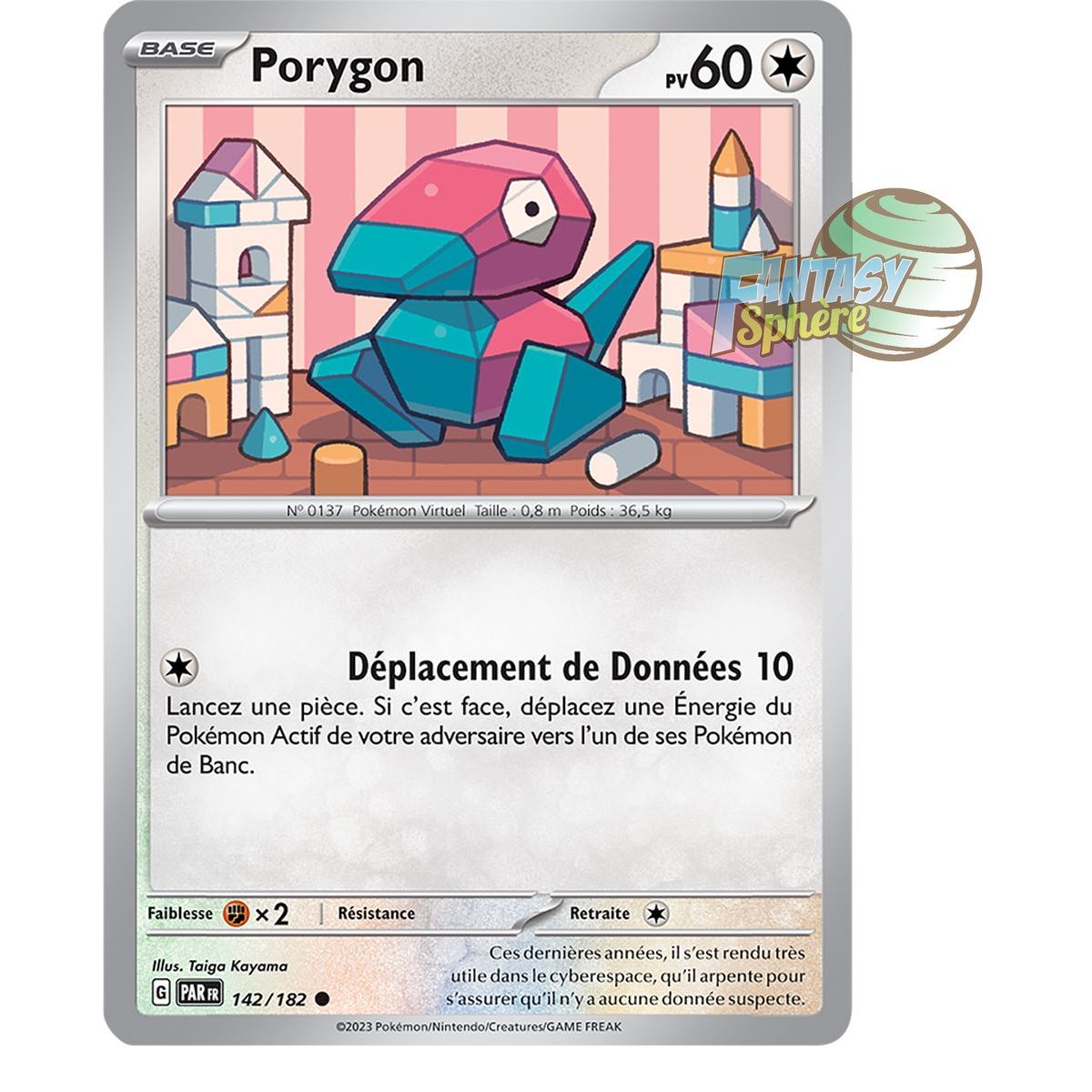 Porygon - Reverse 142/182 - Ecarlate et Violet Faille Paradoxe