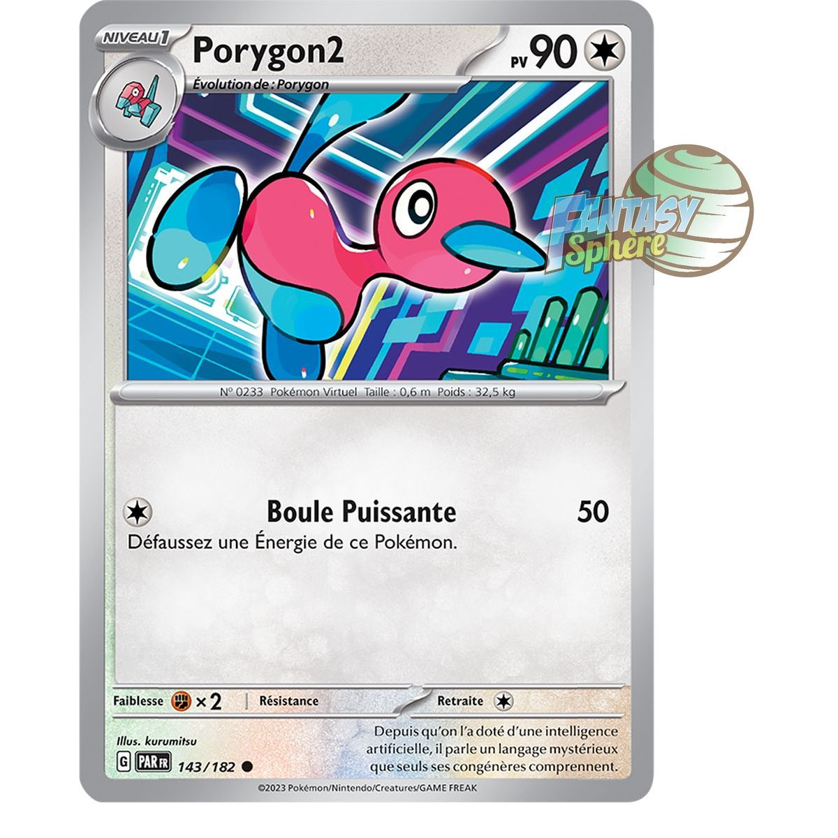 Item Porygon2 - Commune 143/182 - Ecarlate et Violet Faille Paradoxe