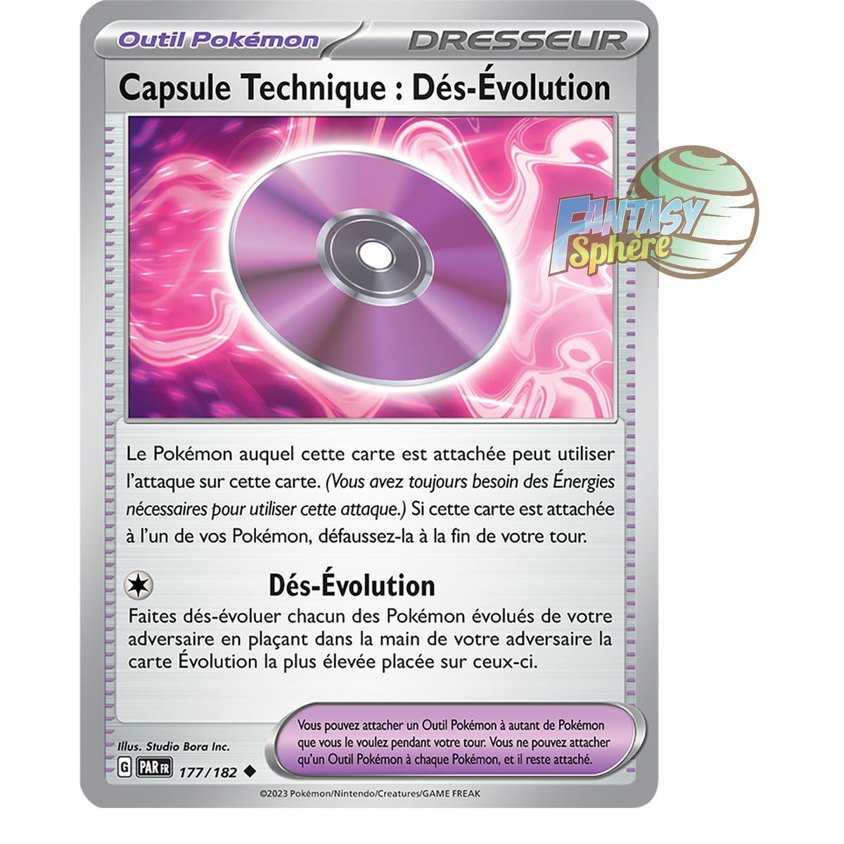 Capsule Technique : Dés-Évolution - Peu Commune 177/182 - Ecarlate et Violet Faille Paradoxe