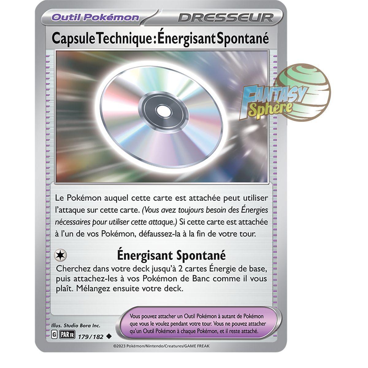 Capsule Technique : Énergisant Spontané - Peu Commune 179/182 - Ecarlate et Violet Faille Paradoxe