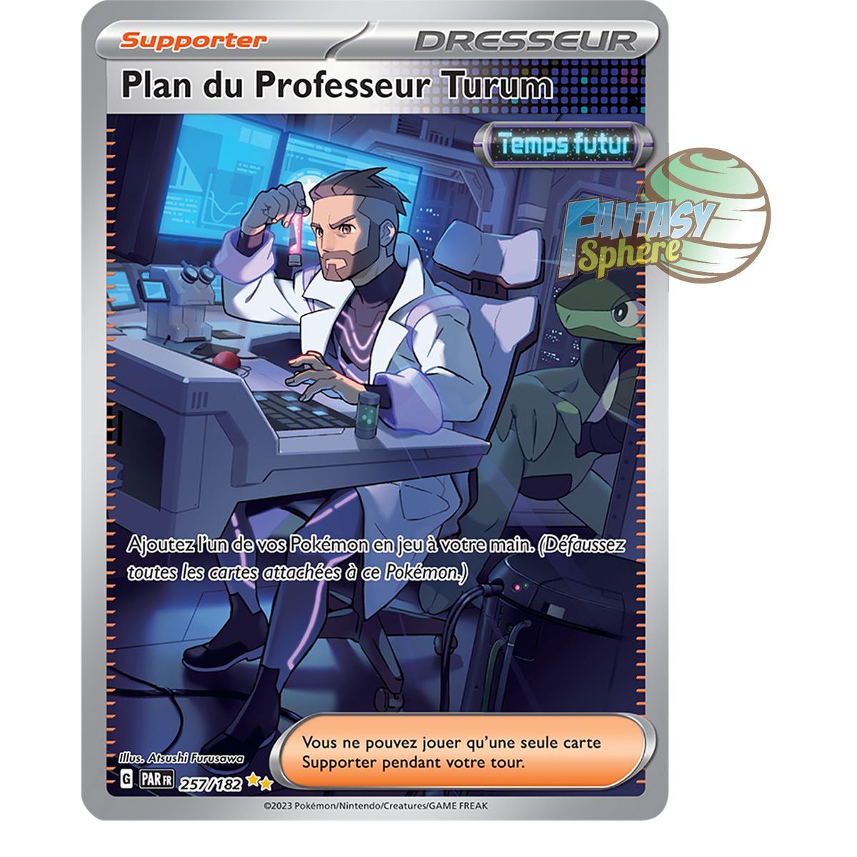 Plan du Professeur Turum - Special Illustration Rare 257/182 - Ecarlate et Violet Faille Paradoxe