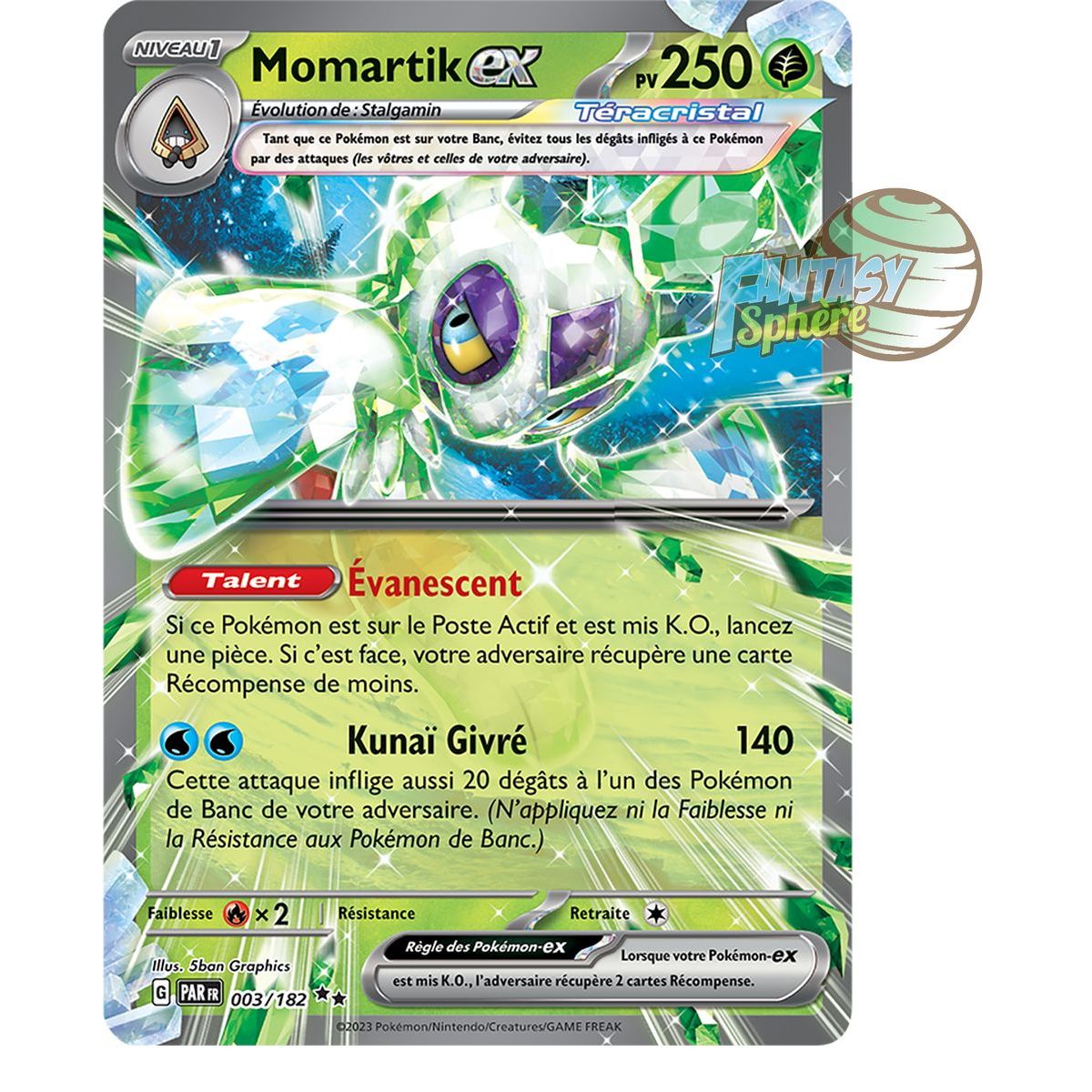 Momartik EX - Double Rare 3/182 - Ecarlate et Violet Faille Paradoxe