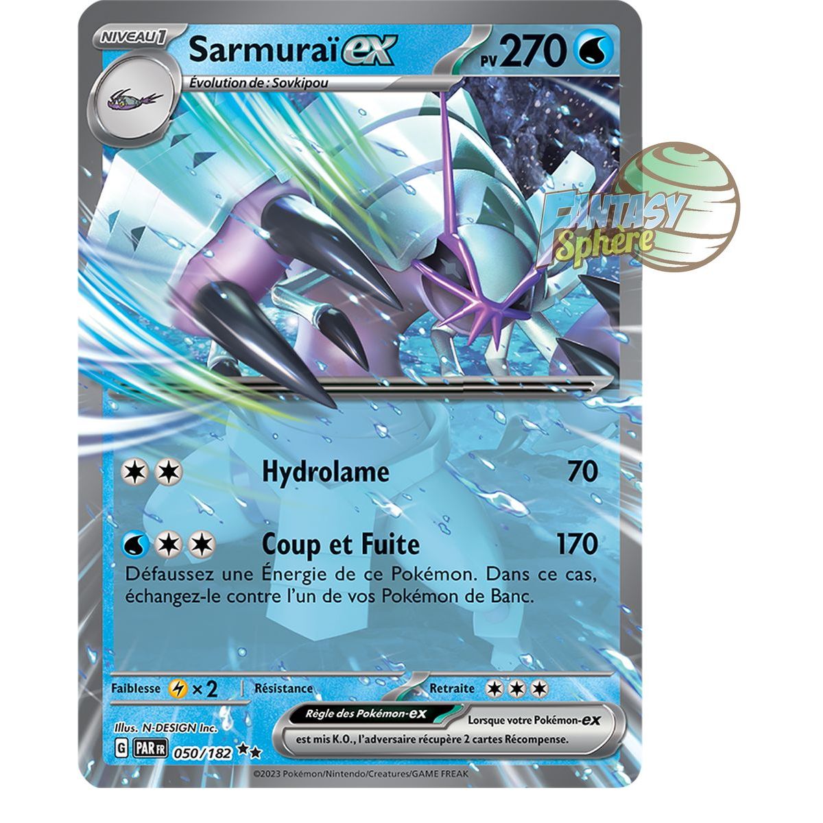 Sarmuraï EX - Double Rare 50/182 - Ecarlate et Violet Faille Paradoxe