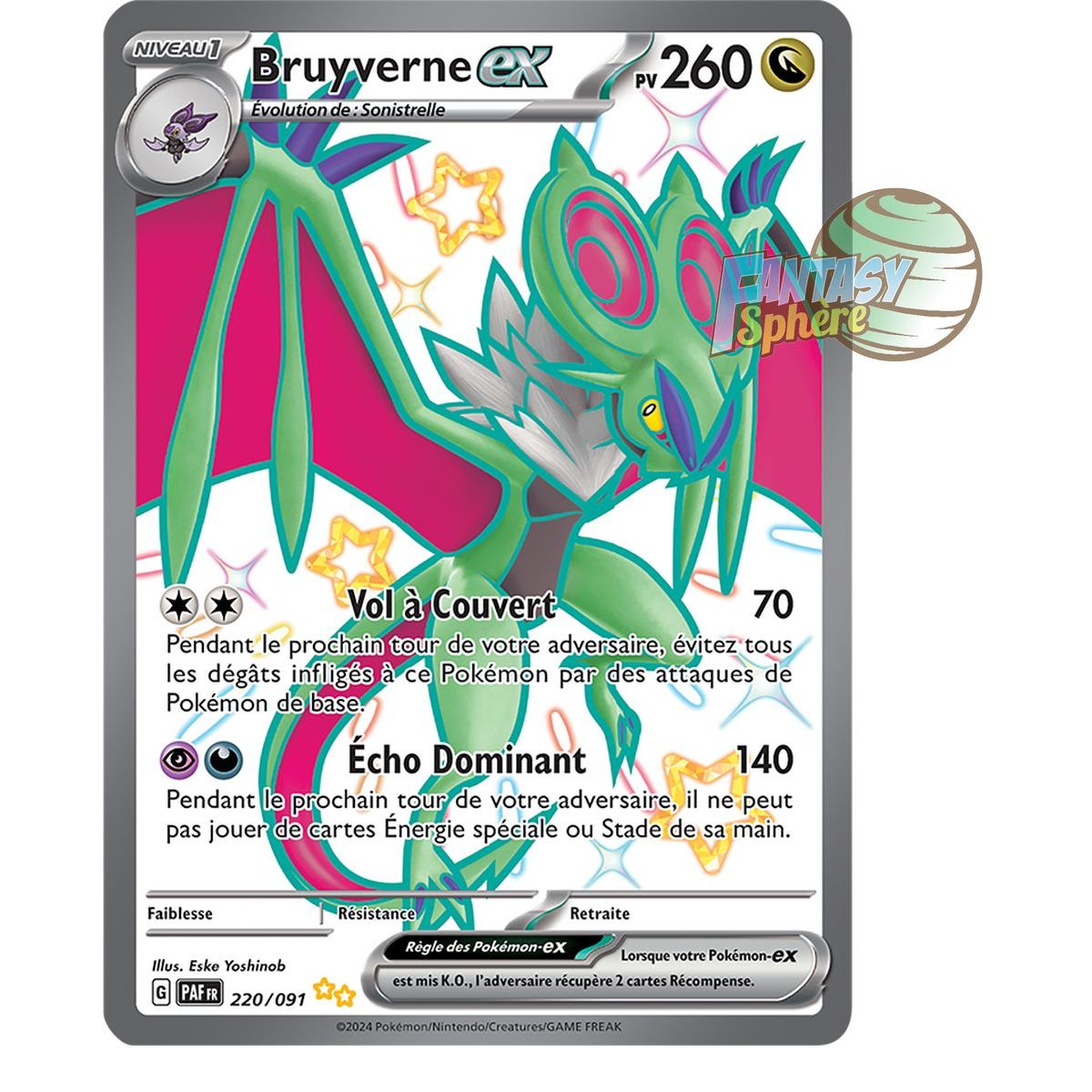 Item Bruyverne EX -  Shiny Ultra Rare 220/91 - Ecarlate et Violet Destinées de Paldea