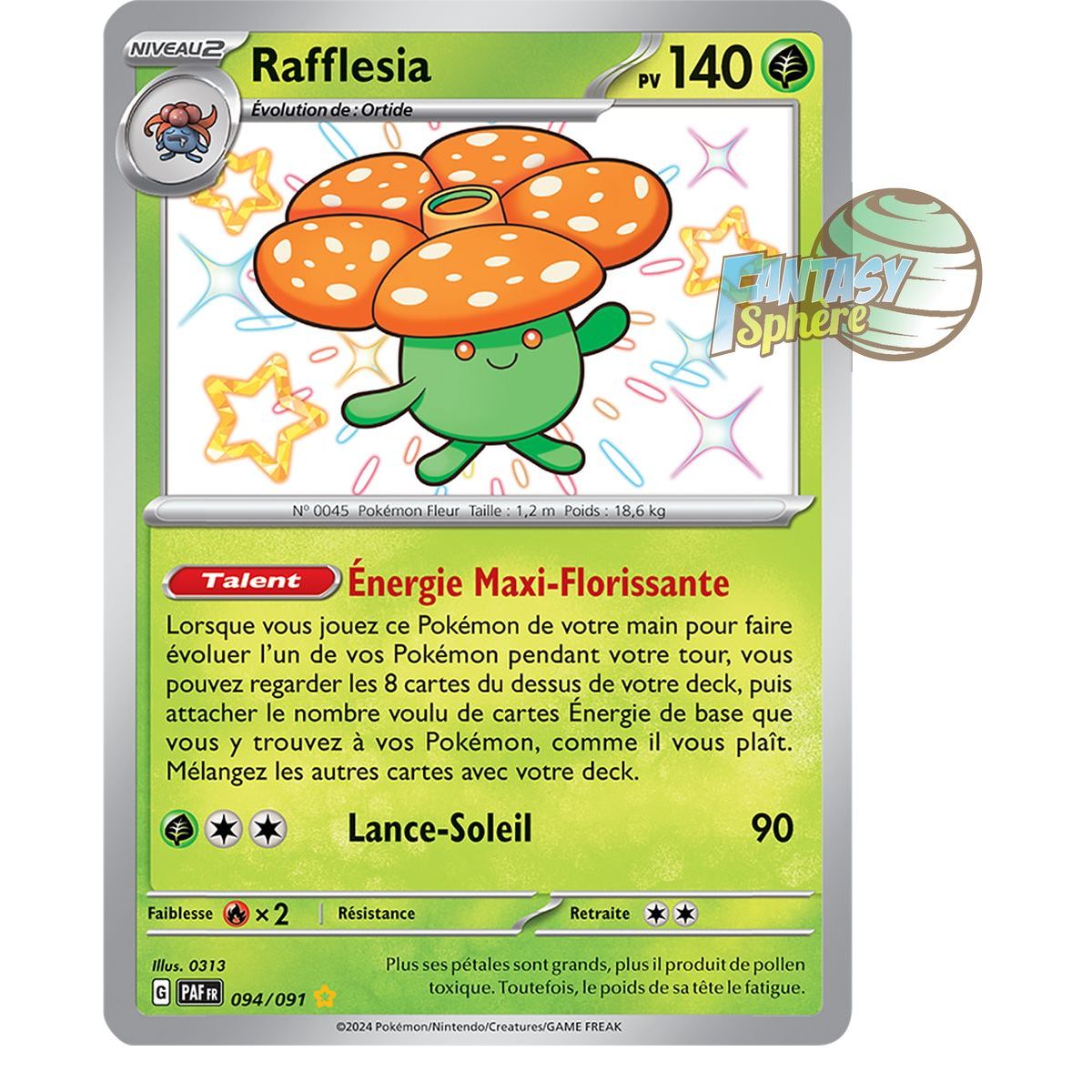 Item Rafflesia -  Shiny Rare 94/91 - Ecarlate et Violet Destinées de Paldea