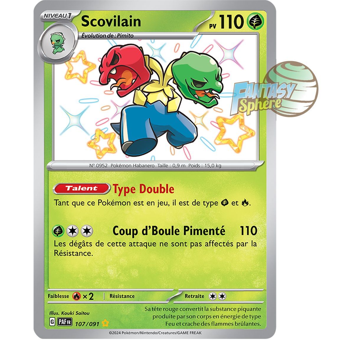Item Scovilain -  Shiny Rare 107/91 - Ecarlate et Violet Destinées de Paldea