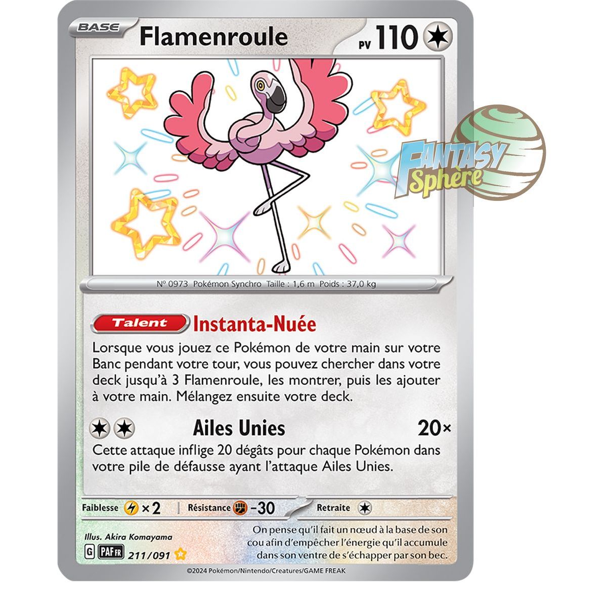 Item Flamenroule -  Shiny Rare 211/91 - Ecarlate et Violet Destinées de Paldea