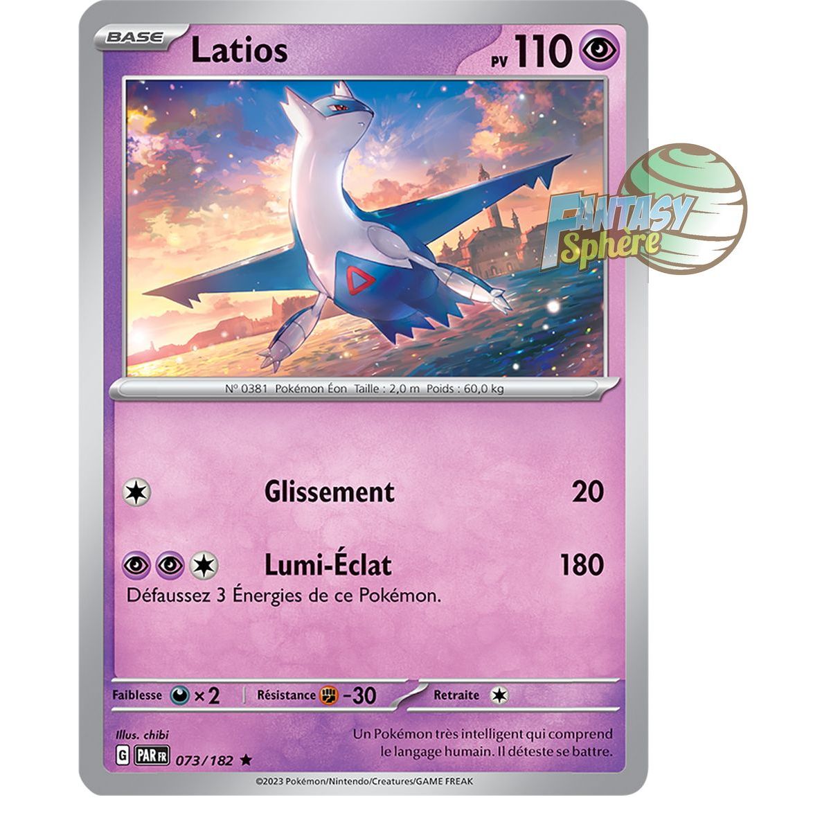 Latios - Holo Rare 73/182 - Ecarlate et Violet Faille Paradoxe