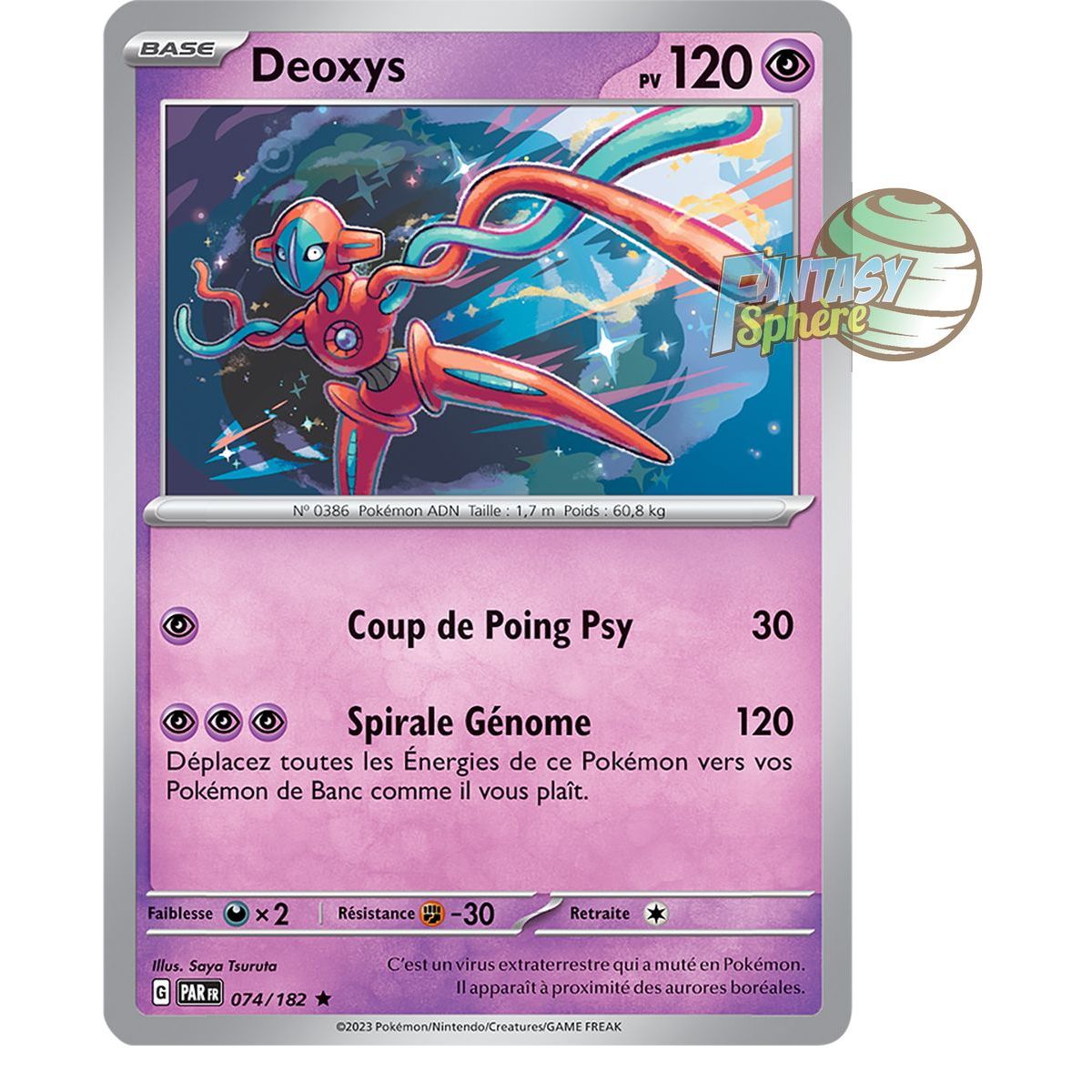 Deoxys - Reverse 74/182 - Ecarlate et Violet Faille Paradoxe