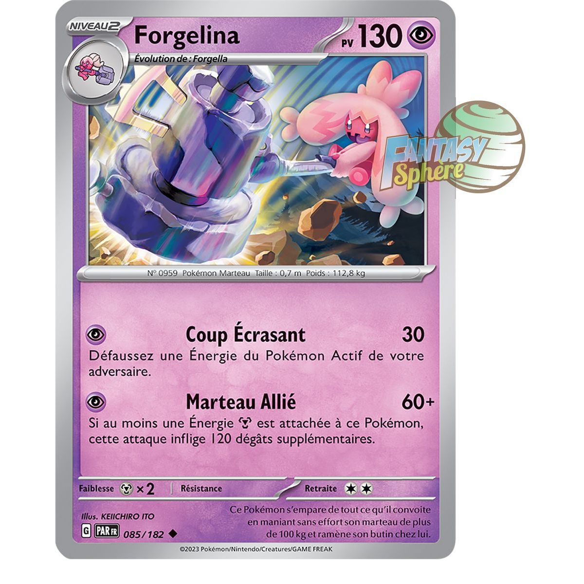 Forgelina - Reverse 85/182 - Ecarlate et Violet Faille Paradoxe