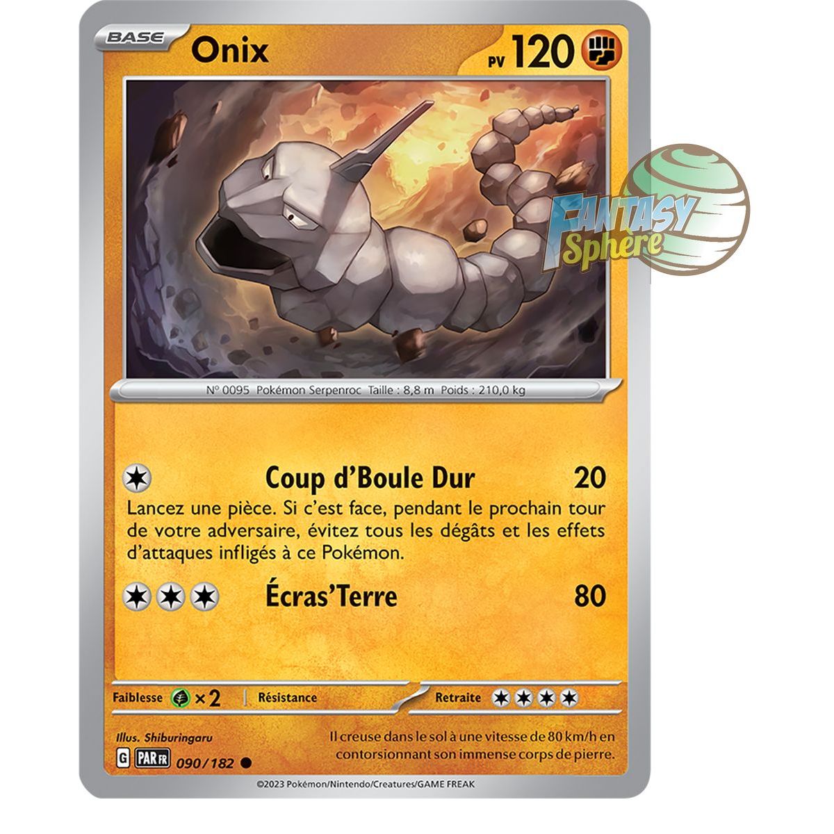 Item Onix - Commune 90/182 - Ecarlate et Violet Faille Paradoxe