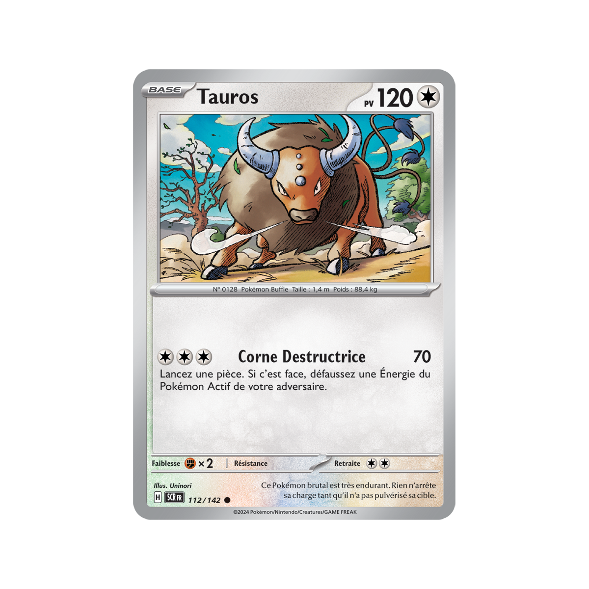 Item Tauros - Reverse 112/142 - Ecarlate et Violet Couronne Stellaire