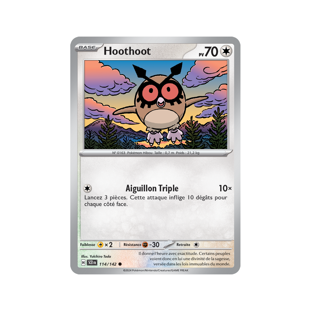 Item Hoothoot - Reverse 114/142 - Ecarlate et Violet Couronne Stellaire
