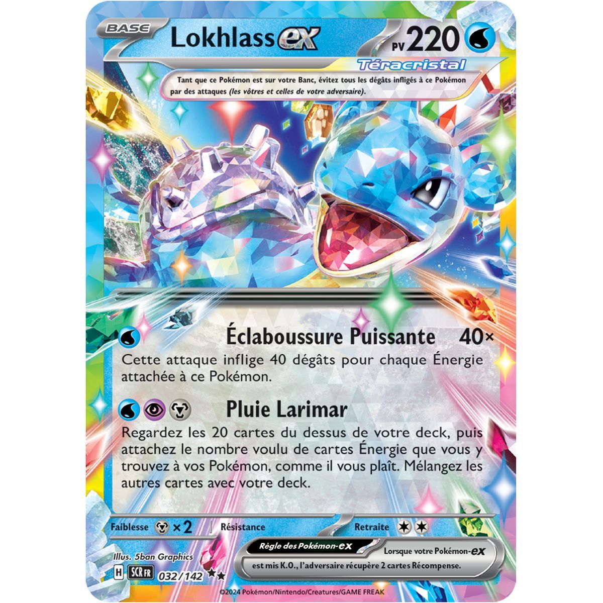 Lokhlass EX - Double Rare 32/142 - Ecarlate et Violet Couronne Stellaire