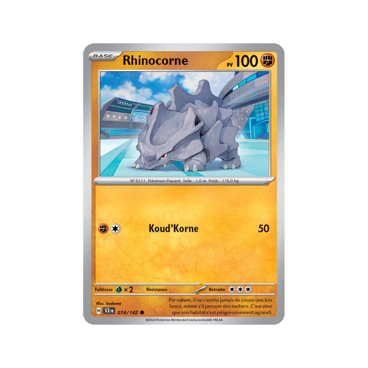Item Rhinocorne - Reverse 74/142 - Ecarlate et Violet Couronne Stellaire