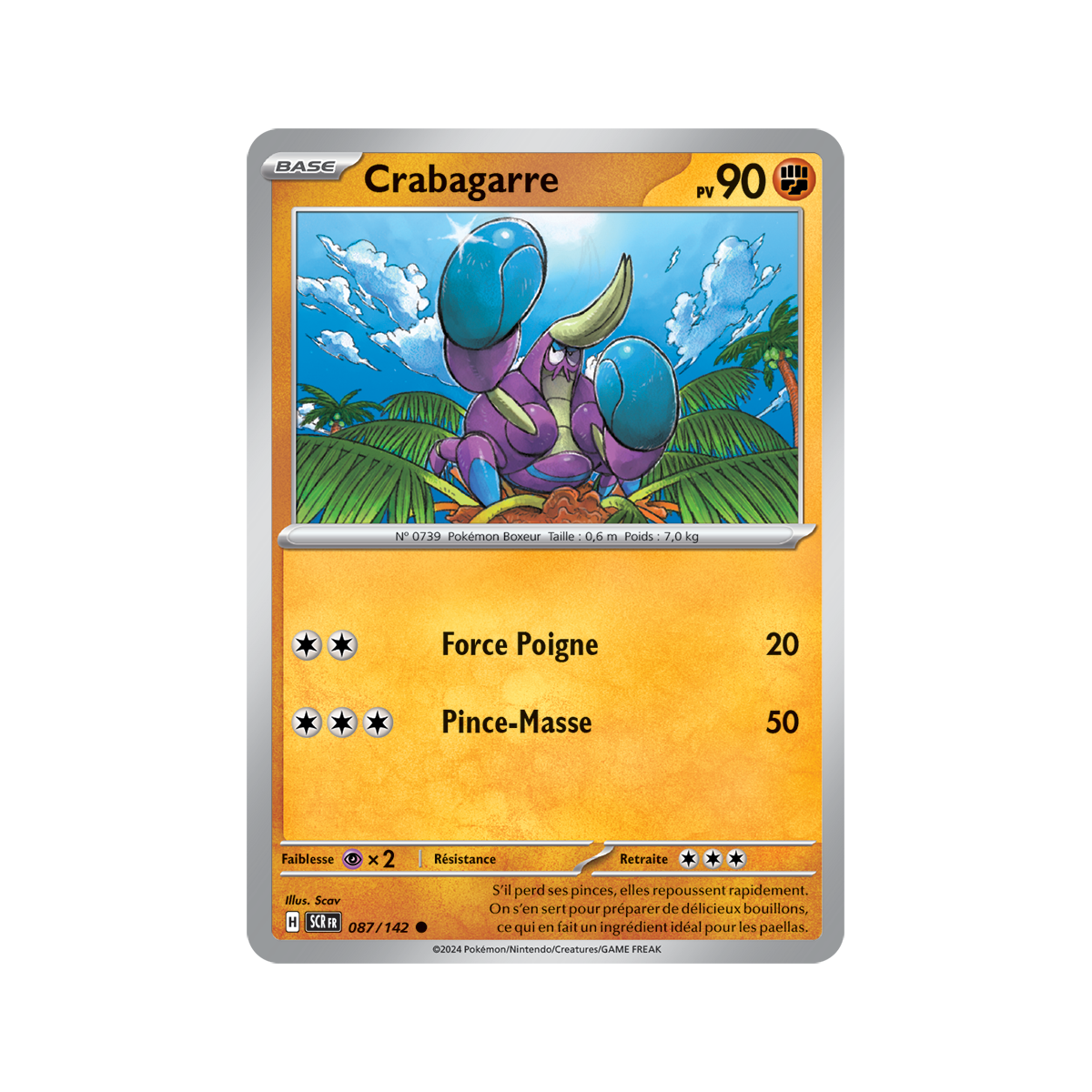 Item Crabagarre - Reverse 87/142 - Ecarlate et Violet Couronne Stellaire