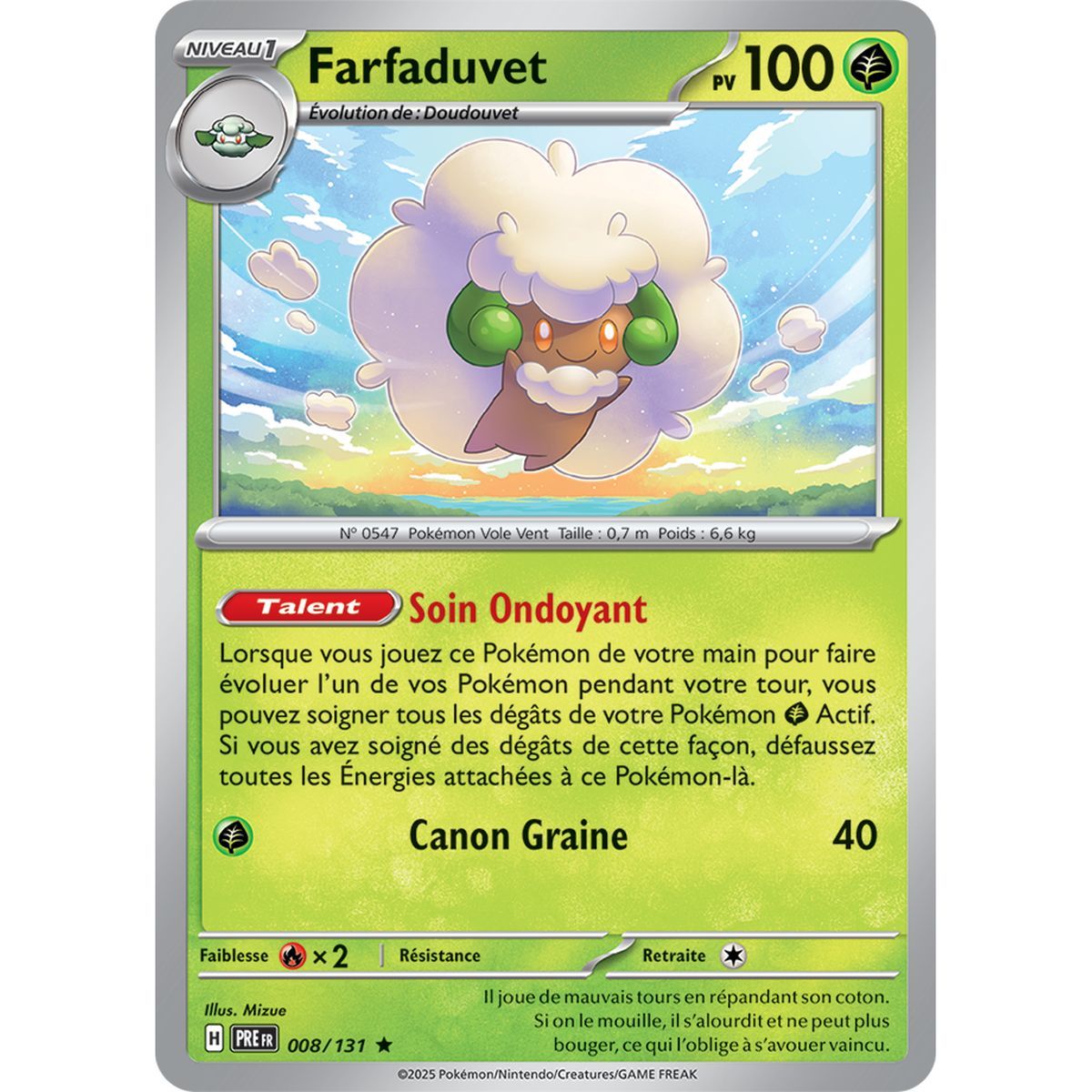 Farfaduvet - Holo Rare 8/131 - Ecarlate et Violet 8.5 Évolutions Prismatiques