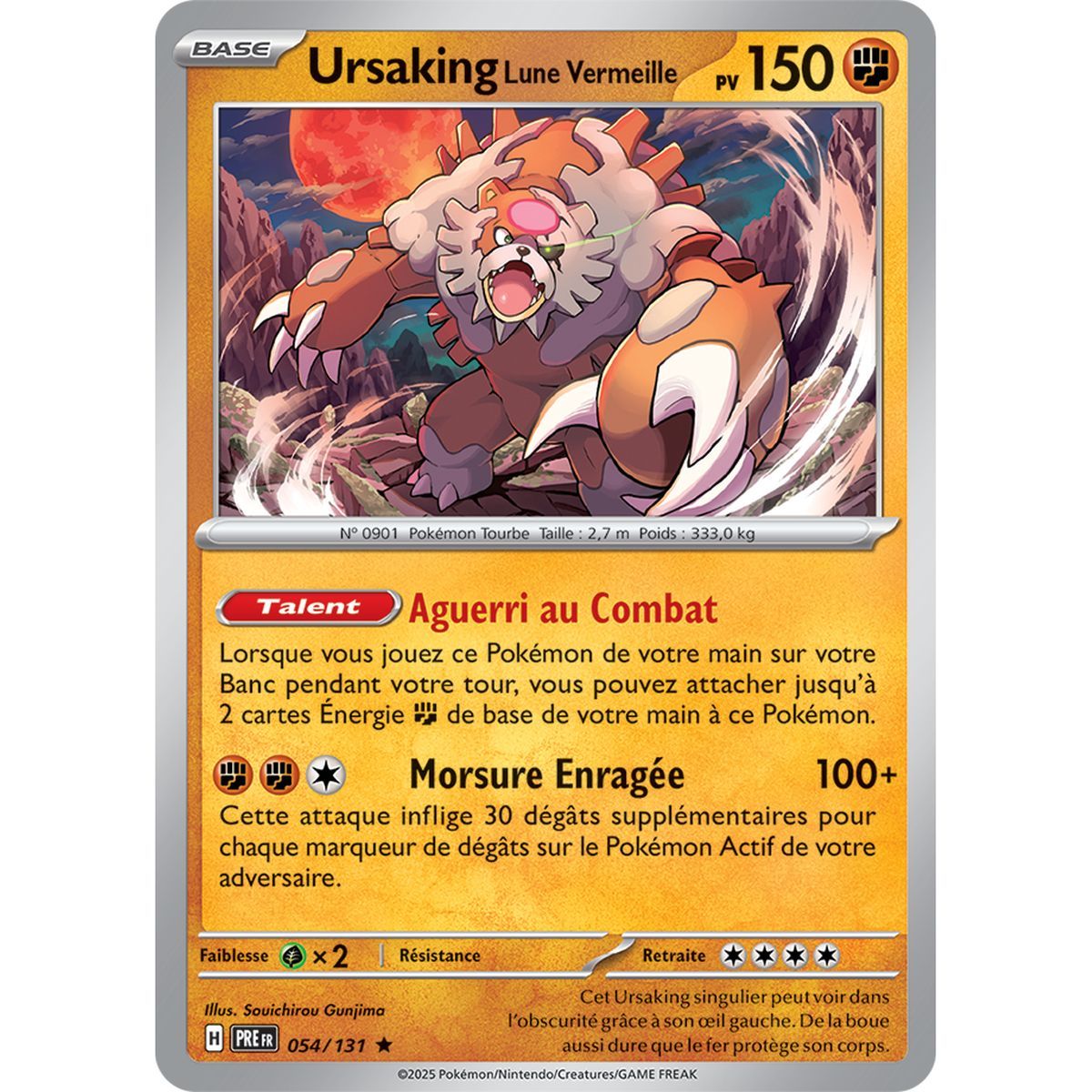 Ursaking Lune Vermeille - Holo Rare 54/131 - Ecarlate et Violet 8.5 Évolutions Prismatiques