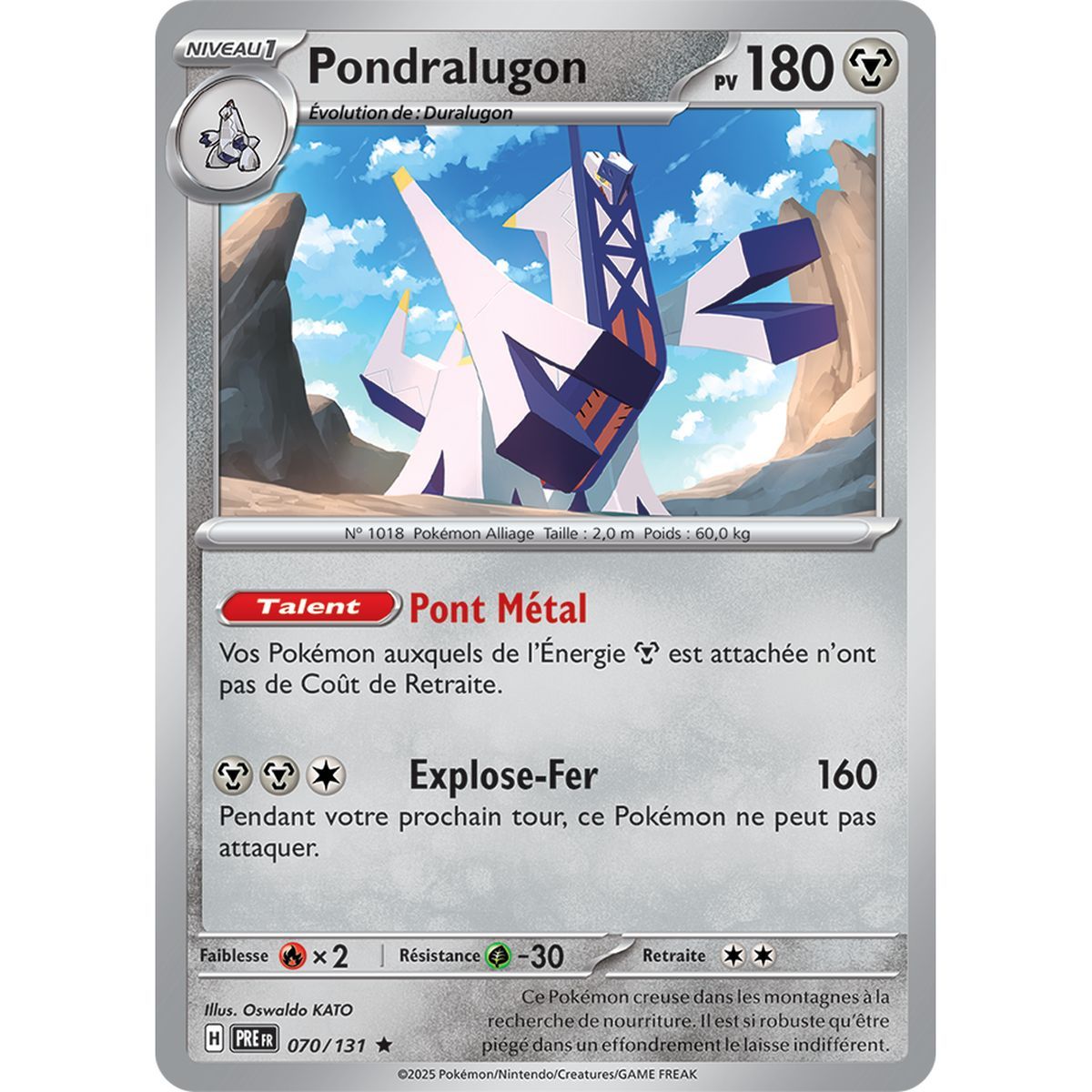 Pondralugon - Holo Rare 70/131 - Ecarlate et Violet 8.5 Évolutions Prismatiques