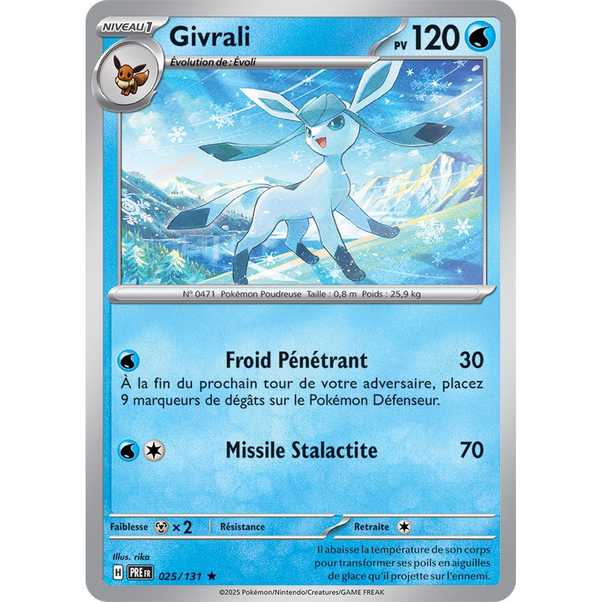 Givrali - Holo Rare 25/131 - Ecarlate et Violet 8.5 Évolutions Prismatiques