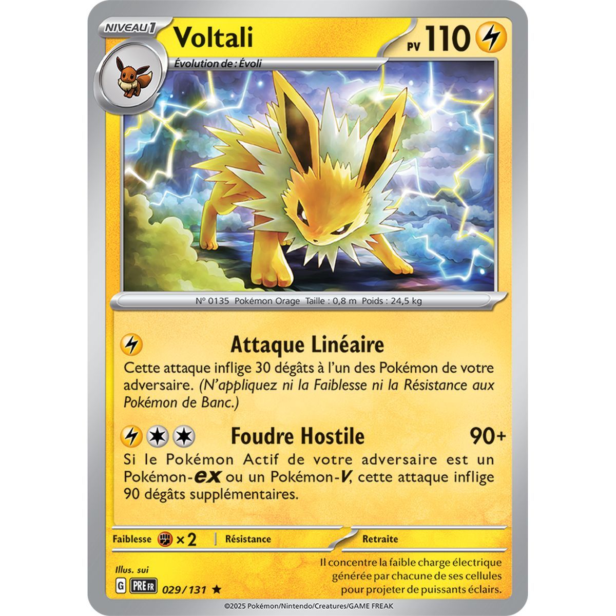 Voltali - Holo Rare 29/131 - Ecarlate et Violet 8.5 Évolutions Prismatiques