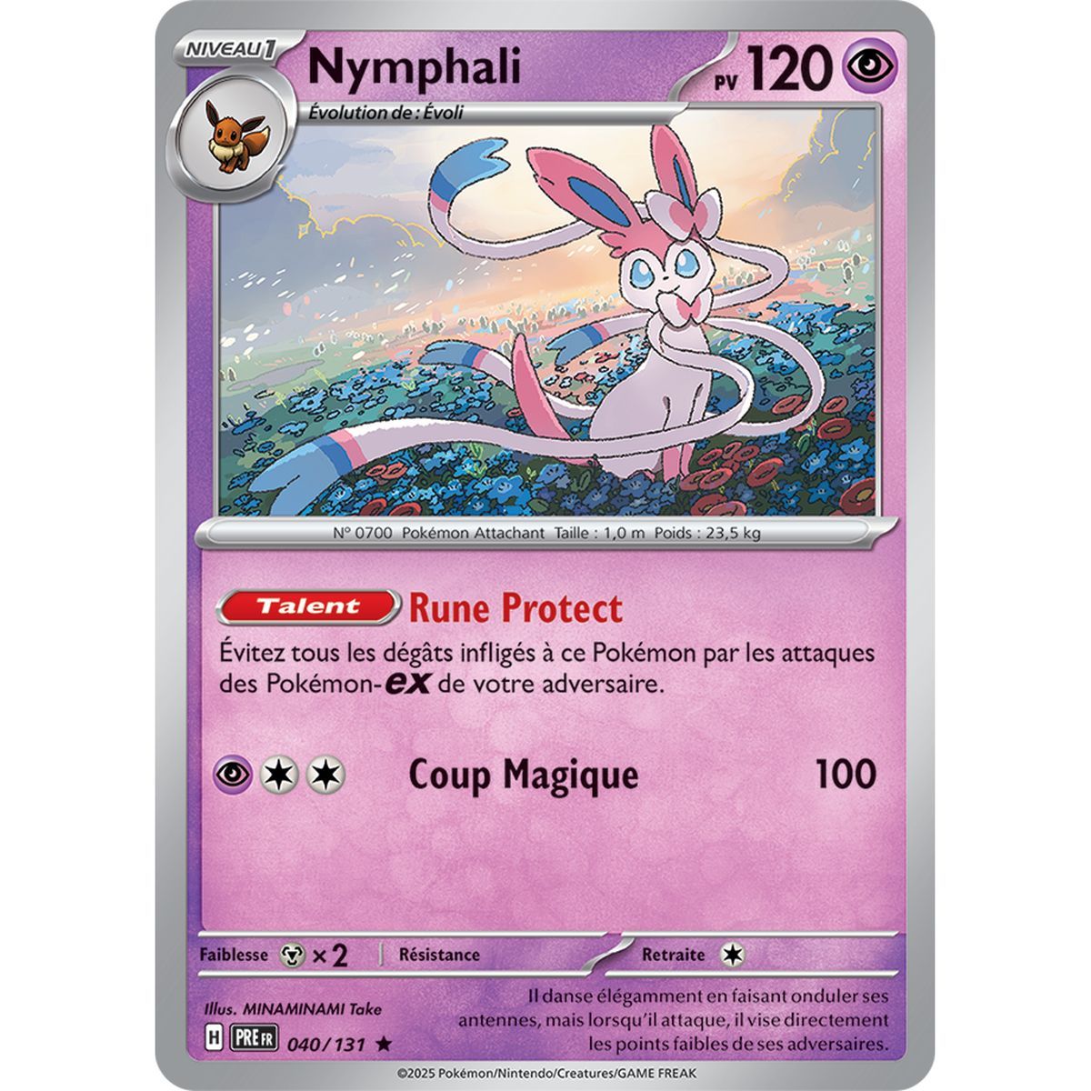 Nymphali - Reverse 40/131 - Ecarlate et Violet 8.5 Évolutions Prismatiques