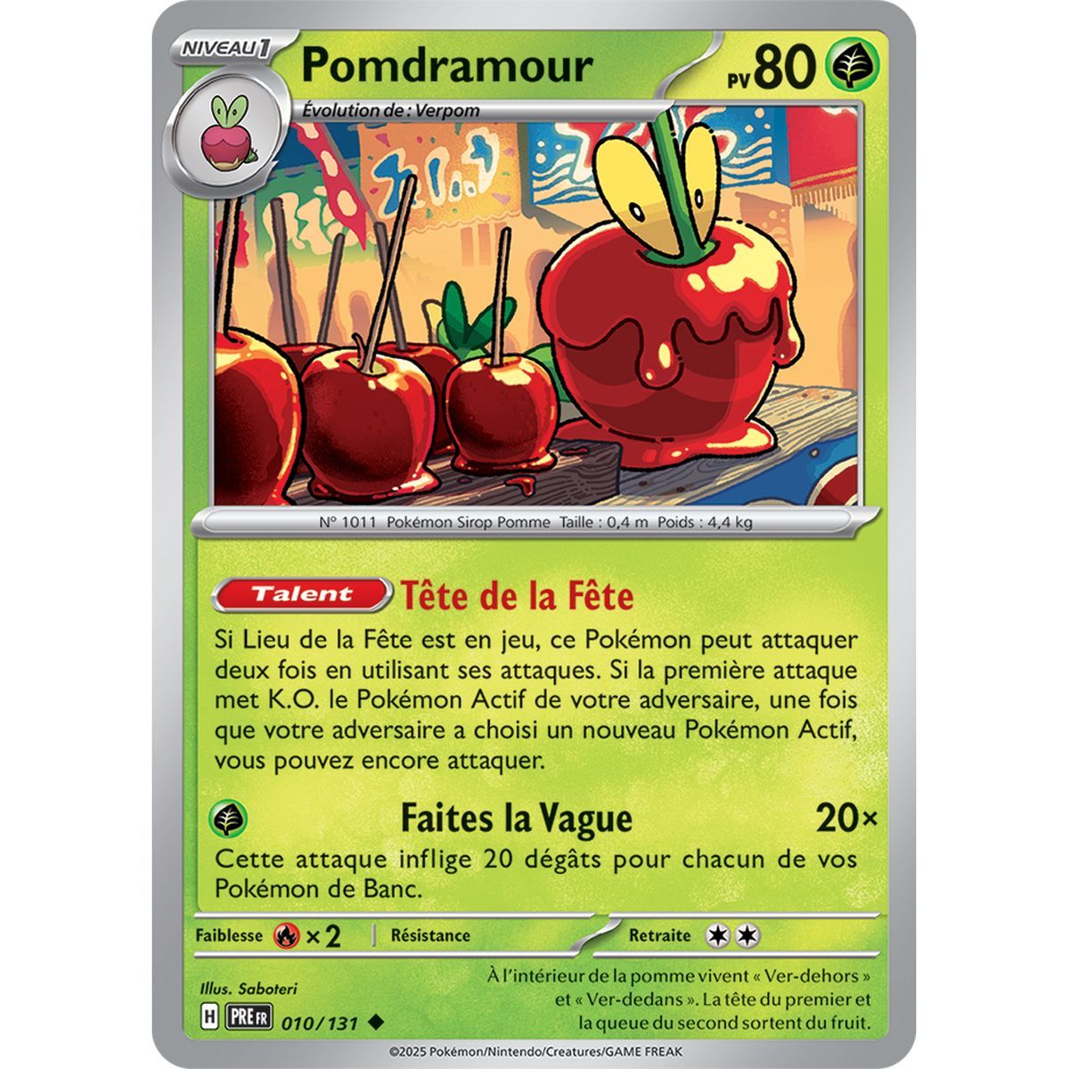 Pomdramour - Reverse 10/131 - Ecarlate et Violet 8.5 Évolutions Prismatiques