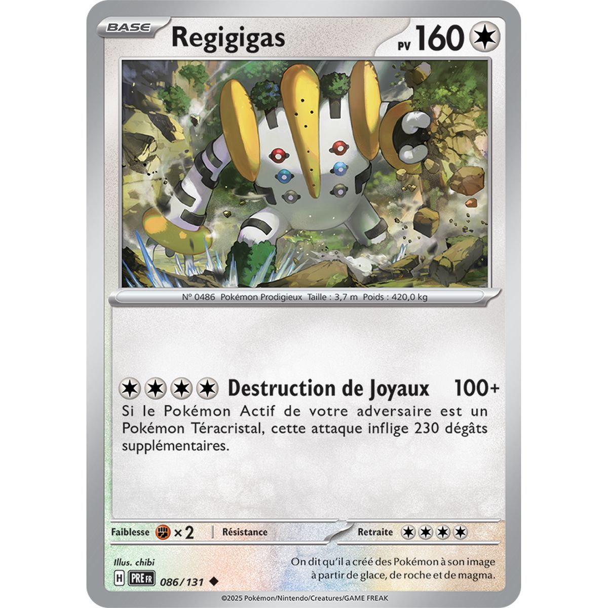 Item Regigigas - Reverse 86/131 - Ecarlate et Violet 8.5 Évolutions Prismatiques