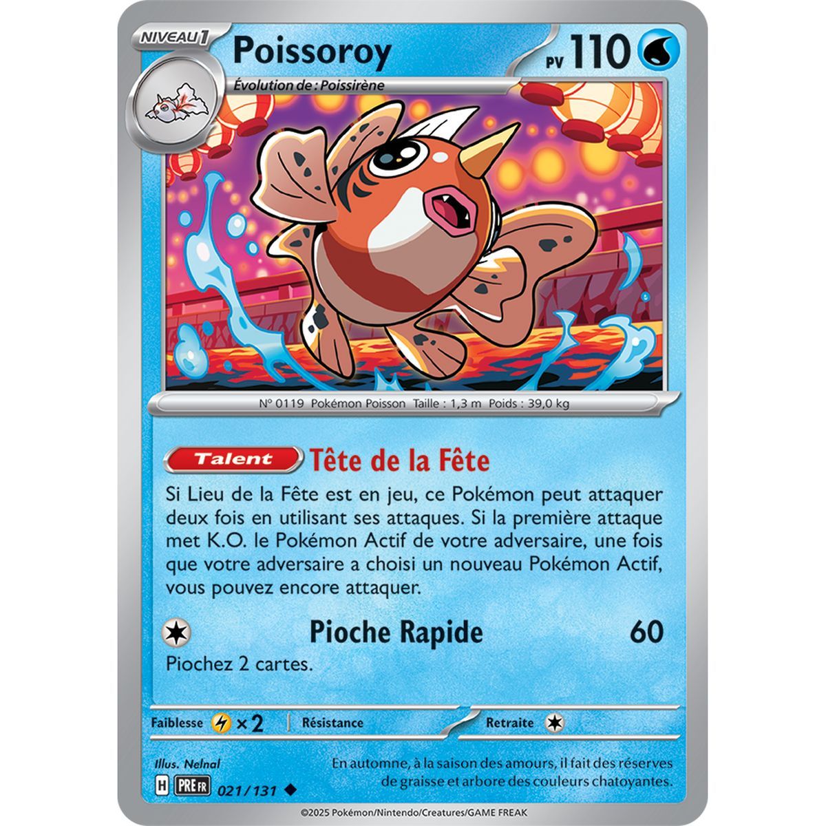 Item Poissoroy - Peu Commune 21/131 - Ecarlate et Violet 8.5 Évolutions Prismatiques