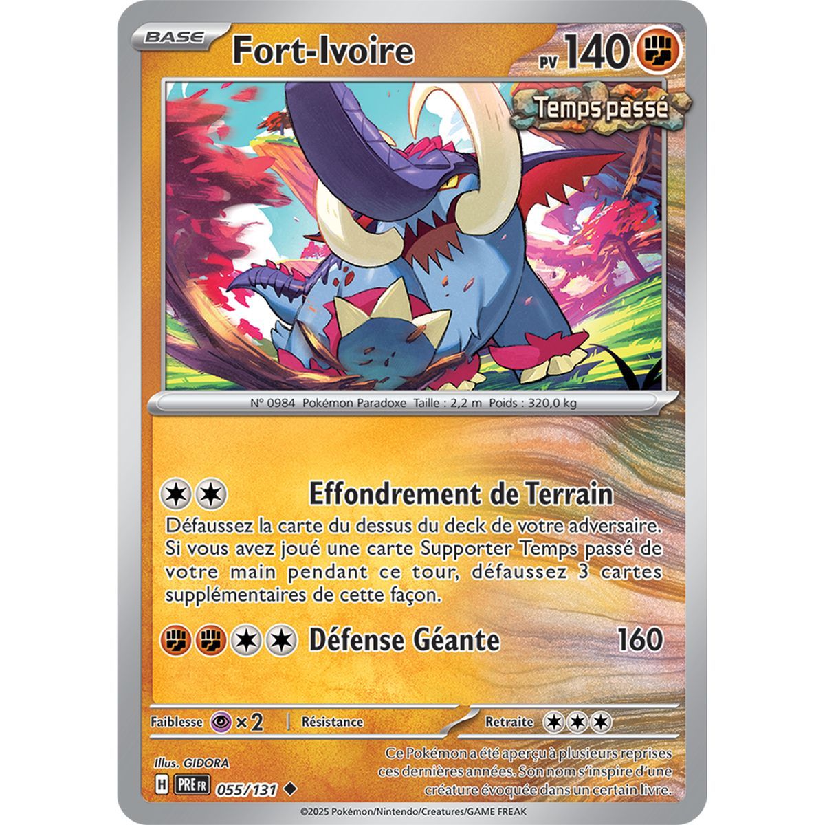 Item Fort-Ivoire - Peu Commune 55/131 - Ecarlate et Violet 8.5 Évolutions Prismatiques