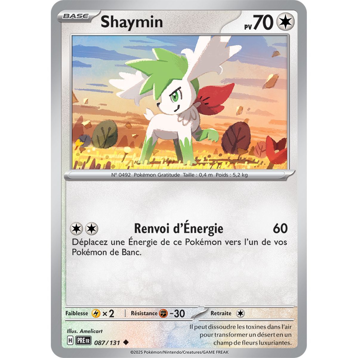 Item Shaymin - Peu Commune 87/131 - Ecarlate et Violet 8.5 Évolutions Prismatiques