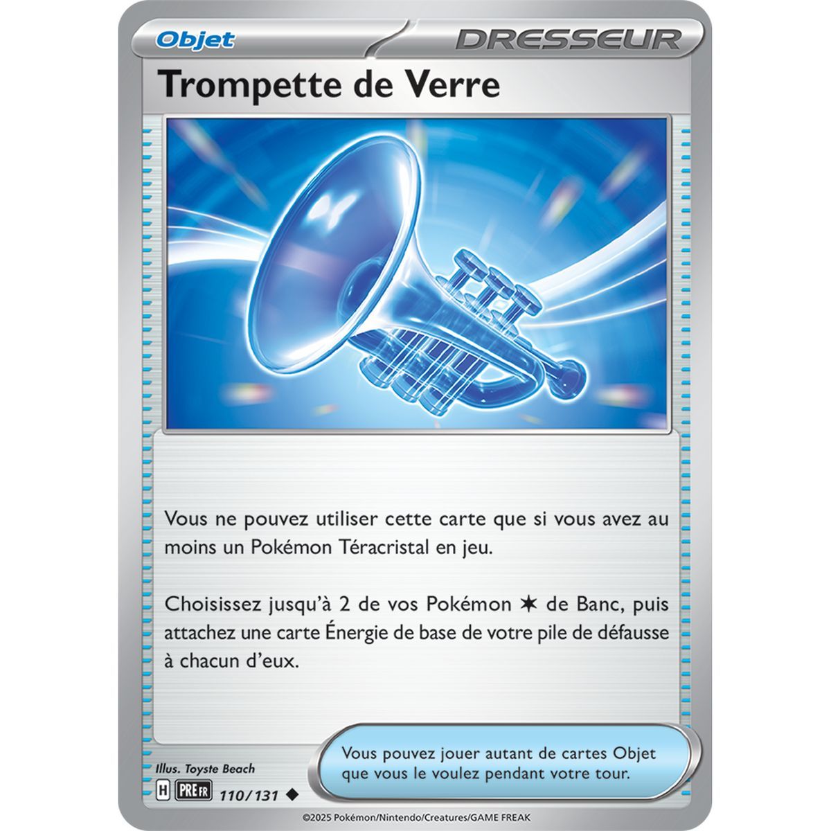 Item Trompette de Verre - Peu Commune 110/131 - Ecarlate et Violet 8.5 Évolutions Prismatiques
