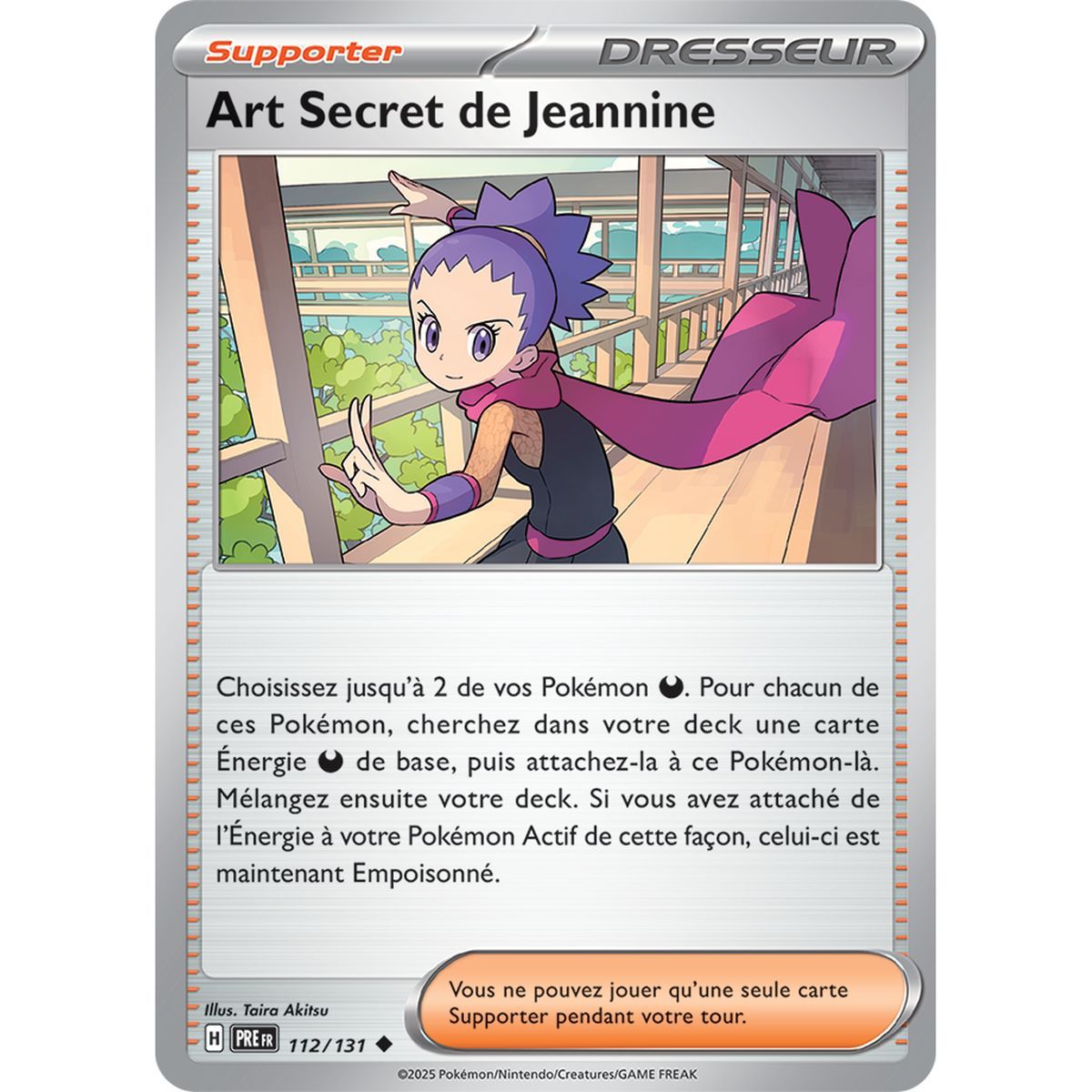 Item Art Secret de Jeannine - Peu Commune 112/131 - Ecarlate et Violet 8.5 Évolutions Prismatiques