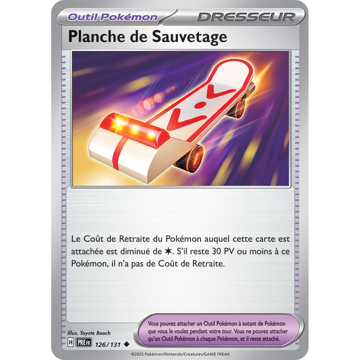 Item Planche de Sauvetage - Peu Commune 126/131 - Ecarlate et Violet 8.5 Évolutions Prismatiques