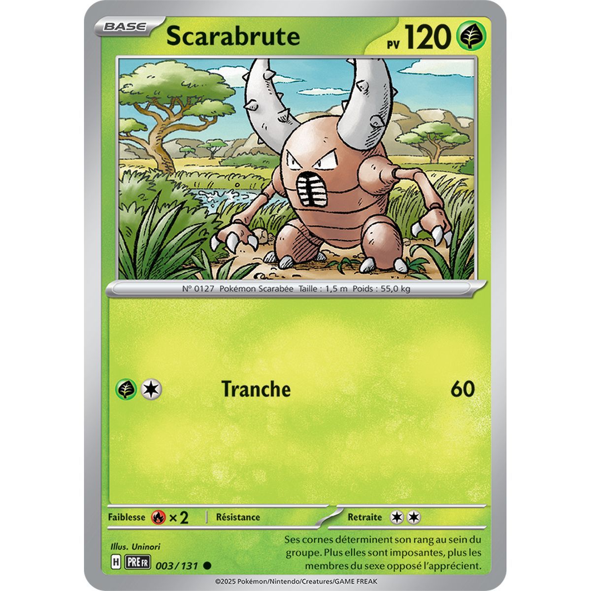 Item Scarabrute - Commune 3/131 - Ecarlate et Violet 8.5 Évolutions Prismatiques